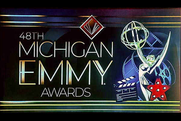 A graphic of the 48th Michigan Emmy Awards