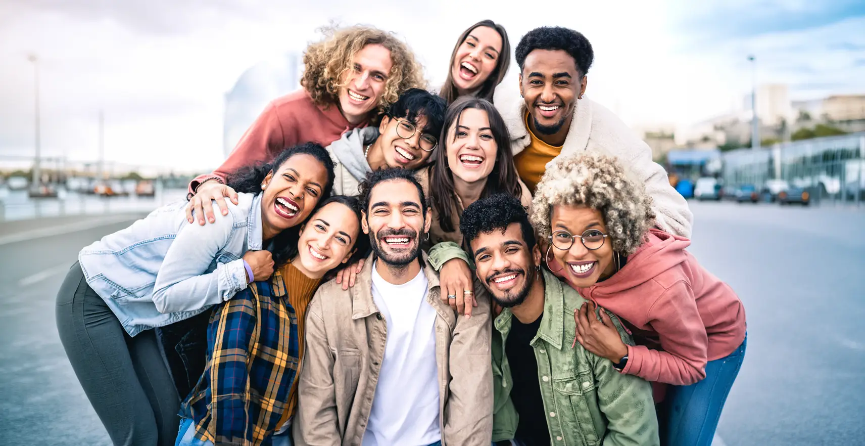 Group of international students